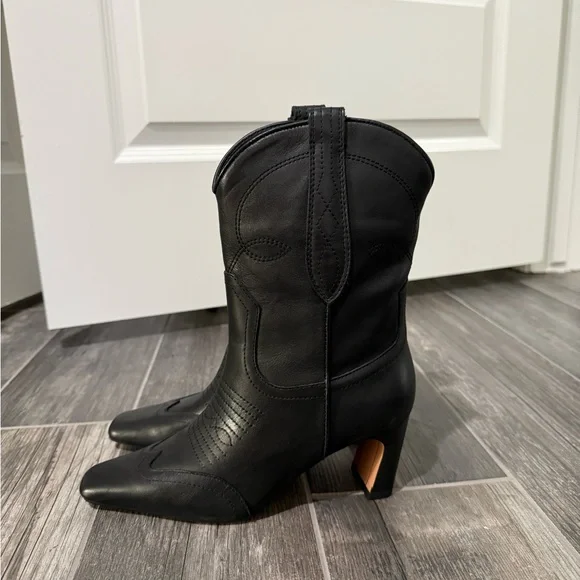 Steve Madden Josefine Black Boots Size 6 - Picture 8 of 9